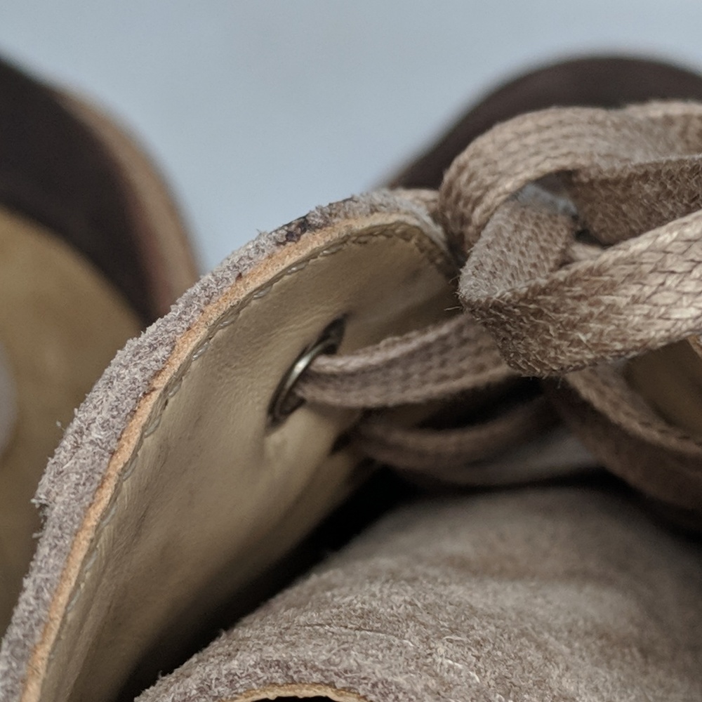 SOLD Chanel 17k Tan and Black Suede Boots - Picture 7 of 8